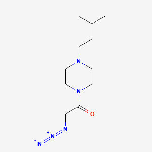 molecular formula C11H21N5O B1477757 2-Azido-1-(4-isopentylpiperazin-1-yl)ethan-1-one CAS No. 2098081-75-3