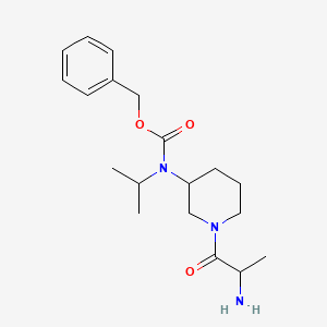 molecular formula C19H29N3O3 B14777581 benzyl N-[1-(2-aminopropanoyl)piperidin-3-yl]-N-propan-2-ylcarbamate 