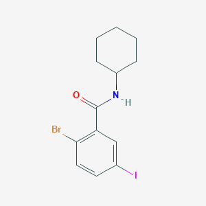 2-Bromo-N-cyclohexyl-5-iodobenzamide