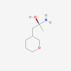 (2S)-2-amino-1-(oxan-3-yl)propan-2-ol