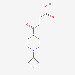 molecular formula C12H20N2O3 B1477774 4-(4-环丁基哌嗪-1-基)-4-氧代丁酸 CAS No. 2030457-15-7