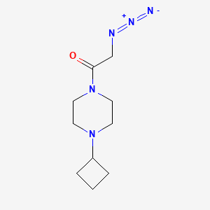 molecular formula C10H17N5O B1477778 2-Azido-1-(4-cyclobutylpiperazin-1-yl)ethan-1-one CAS No. 2097996-03-5