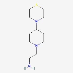 molecular formula C11H23N3S B1477779 2-(4-硫代吗啉基哌啶-1-基)乙胺 CAS No. 2090296-59-4