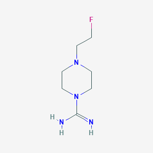 molecular formula C7H15FN4 B1477780 4-(2-Fluoroethyl)piperazine-1-carboximidamide CAS No. 1997608-37-3