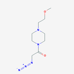 molecular formula C9H17N5O2 B1477782 2-叠氮-1-(4-(2-甲氧基乙基)哌嗪-1-基)乙酮 CAS No. 2098097-36-8