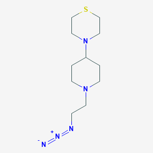 molecular formula C11H21N5S B1477785 4-(1-(2-叠氮乙基)哌啶-4-基)硫代吗啉 CAS No. 2097991-46-1
