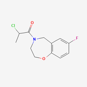 2-chloro-1-(7-fluoro-2,3-dihydrobenzo[f][1,4]oxazepin-4(5H)-yl)propan-1-one