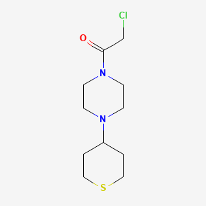 2-chloro-1-(4-(tetrahydro-2H-thiopyran-4-yl)piperazin-1-yl)ethan-1-one