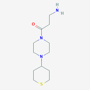 molecular formula C12H23N3OS B1477791 3-amino-1-(4-(tetrahydro-2H-thiopyran-4-yl)piperazin-1-yl)propan-1-one CAS No. 2098081-91-3