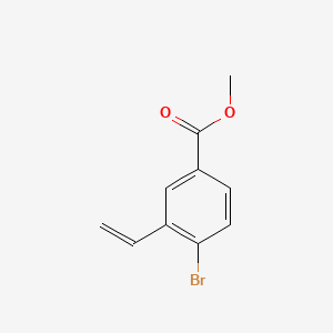 molecular formula C10H9BrO2 B14777928 Methyl 4-bromo-3-vinylbenzoate 