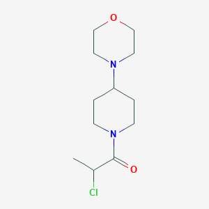 molecular formula C12H21ClN2O2 B1477793 2-Chloro-1-(4-morpholinopiperidin-1-yl)propan-1-one CAS No. 2098032-16-5