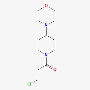 molecular formula C12H21ClN2O2 B1477794 3-氯-1-(4-吗啉哌啶-1-基)丙酮 CAS No. 2098129-94-1