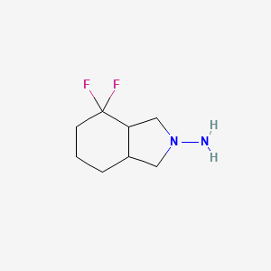 molecular formula C8H14F2N2 B1477796 4,4-difluorooctahydro-2H-isoindol-2-amine CAS No. 2098097-08-4