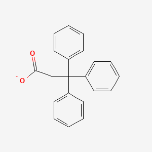 molecular formula C21H17O2- B14777965 3,3,3-Triphenylpropanoate 