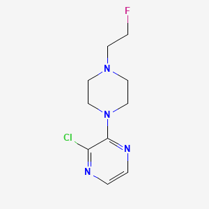 molecular formula C10H14ClFN4 B1477797 2-氯-3-(4-(2-氟乙基)哌嗪-1-基)吡嗪 CAS No. 2019538-33-9
