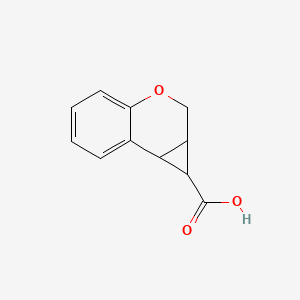 molecular formula C11H10O3 B14777984 1,1a,2,7b-Tetrahydrocyclopropa[c]chromene-1-carboxylic acid 