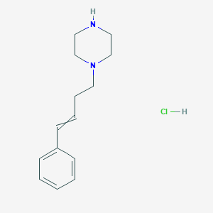 molecular formula C14H21ClN2 B14777996 1-[(3E)-4-Phenylbut-3-EN-1-YL]piperazine hydrochloride 