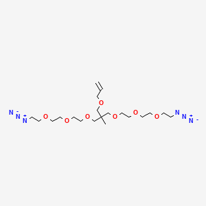 molecular formula C20H38N6O7 B14778008 11-((Allyloxy)methyl)-1,21-diazido-11-methyl-3,6,9,13,16,19-hexaoxahenicosane 