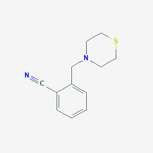 molecular formula C12H14N2S B14778026 2-(Thiomorpholinomethyl)benzonitrile 