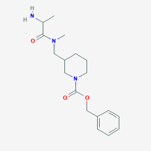 molecular formula C18H27N3O3 B14778028 Benzyl 3-[[2-aminopropanoyl(methyl)amino]methyl]piperidine-1-carboxylate 