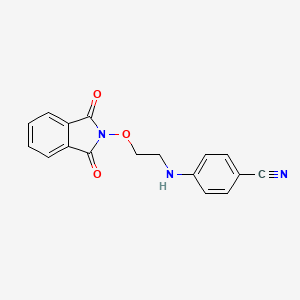 4-({2-[(1,3-Dioxo-1,3-dihydro-2H-isoindol-2-yl)oxy]ethyl}amino)benzonitrile