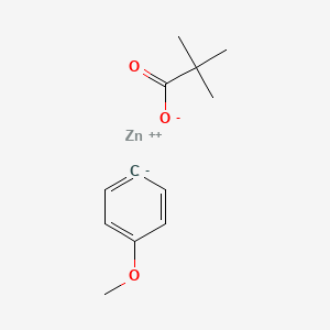 zinc;2,2-dimethylpropanoate;methoxybenzene