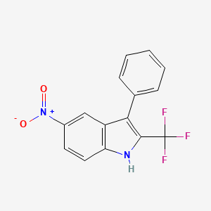 5-Nitro-3-phenyl-2-(trifluoromethyl)-1H-indole