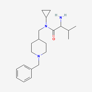 2-amino-N-[(1-benzylpiperidin-4-yl)methyl]-N-cyclopropyl-3-methylbutanamide