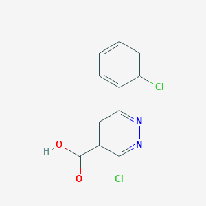 molecular formula C11H6Cl2N2O2 B1477808 3-Chloro-6-(2-chlorophenyl)pyridazine-4-carboxylic acid CAS No. 1893842-99-3