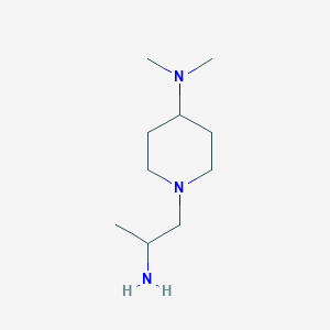 molecular formula C10H23N3 B14778092 1-(2-aminopropyl)-N,N-dimethylpiperidin-4-amine 