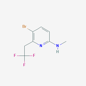 5-Bromo-N-methyl-6-(2,2,2-trifluoroethyl)pyridin-2-amine