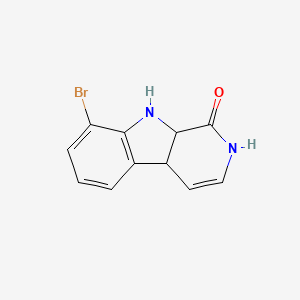 molecular formula C11H9BrN2O B14778114 8-Bromo-2,4a,9,9a-tetrahydropyrido[3,4-b]indol-1-one 