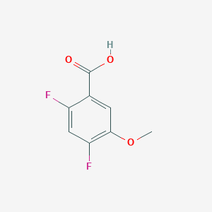 molecular formula C8H6F2O3 B1477812 2,4-Difluoro-5-methoxybenzoic acid CAS No. 1266114-05-9