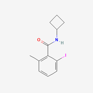 molecular formula C12H14INO B14778123 N-Cyclobutyl-2-iodo-6-methylbenzamide 