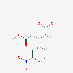 (S)-Methyl 3-((tert-butoxycarbonyl)amino)-3-(3-nitrophenyl)propanoate