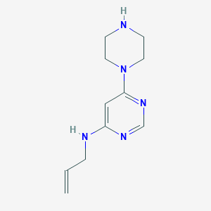 molecular formula C11H17N5 B1477815 N-allyl-6-(piperazin-1-yl)pyrimidin-4-amine CAS No. 1903015-57-5