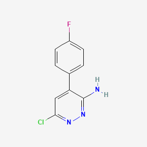 molecular formula C10H7ClFN3 B1477816 6-Chloro-4-(4-fluorophenyl)-pyridazin-3-ylamine CAS No. 1903632-51-8