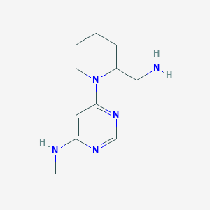 molecular formula C11H19N5 B1477817 6-(2-(aminomethyl)piperidin-1-yl)-N-methylpyrimidin-4-amine CAS No. 1904138-31-3
