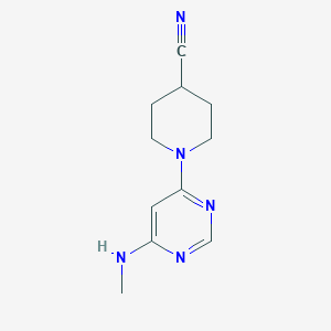 molecular formula C11H15N5 B1477819 1-(6-(Methylamino)pyrimidin-4-yl)piperidine-4-carbonitrile CAS No. 1903604-73-8