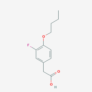 molecular formula C12H15FO3 B14778190 2-(4-Butoxy-3-fluorophenyl)acetic acid 