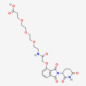 molecular formula C24H29N3O11 B14778197 Thalidomide-O-acetamido-PEG3-C2-acid 