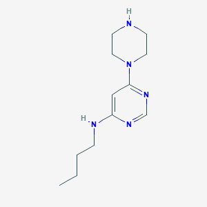 molecular formula C12H21N5 B1477820 N-butyl-6-(piperazin-1-yl)pyrimidin-4-amine CAS No. 1903651-99-9