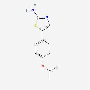 molecular formula C12H14N2OS B14778214 5-(4-Isopropoxyphenyl)thiazol-2-amine 