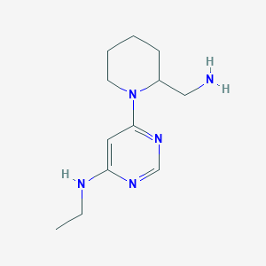 molecular formula C12H21N5 B1477822 6-(2-(aminomethyl)piperidin-1-yl)-N-ethylpyrimidin-4-amine CAS No. 1903604-53-4
