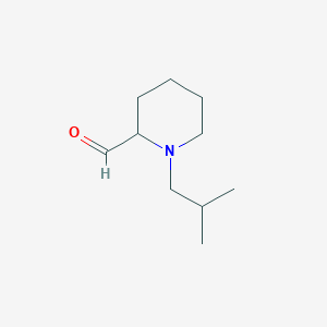 molecular formula C10H19NO B14778223 1-Isobutylpiperidine-2-carbaldehyde 