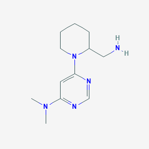 molecular formula C12H21N5 B1477825 6-(2-(aminomethyl)piperidin-1-yl)-N,N-dimethylpyrimidin-4-amine CAS No. 1903328-56-2
