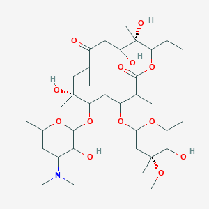 (2R,3S,4S,5R,6R,8R,10R,11R,12S,13R)-5-(3-amino-3,4,6-trideoxy-N,N-dimethyl-beta-D-xylo-hexopyranosyloxy)-3-(2,6-dideoxy-3-C,3-O-dimethyl-alpha-L-ribo-hexopyranosyloxy)-13-ethyl-6,11,12-trihydroxy-2,4,6,8,10,12-hexamethyl-9-oxotridecan-13-olide