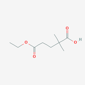 5-Ethoxy-2,2-dimethyl-5-oxopentanoic acid