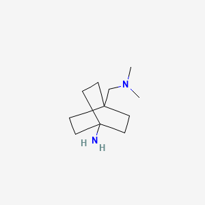molecular formula C11H22N2 B1477827 4-Dimethylaminomethyl-bicyclo[2.2.2]oct-1-ylamine CAS No. 1934957-70-6