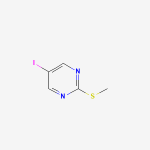 molecular formula C5H5IN2S B14778282 5-Iodo-2-(methylthio)pyrimidine 